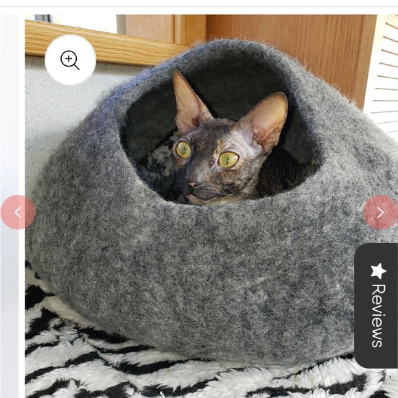 Cat cave co pet bed heather gray - pet didn’t use - Picture 2 of 5